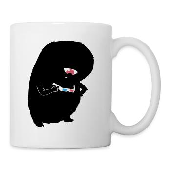 3D eyewear monster - Mug - white - Right