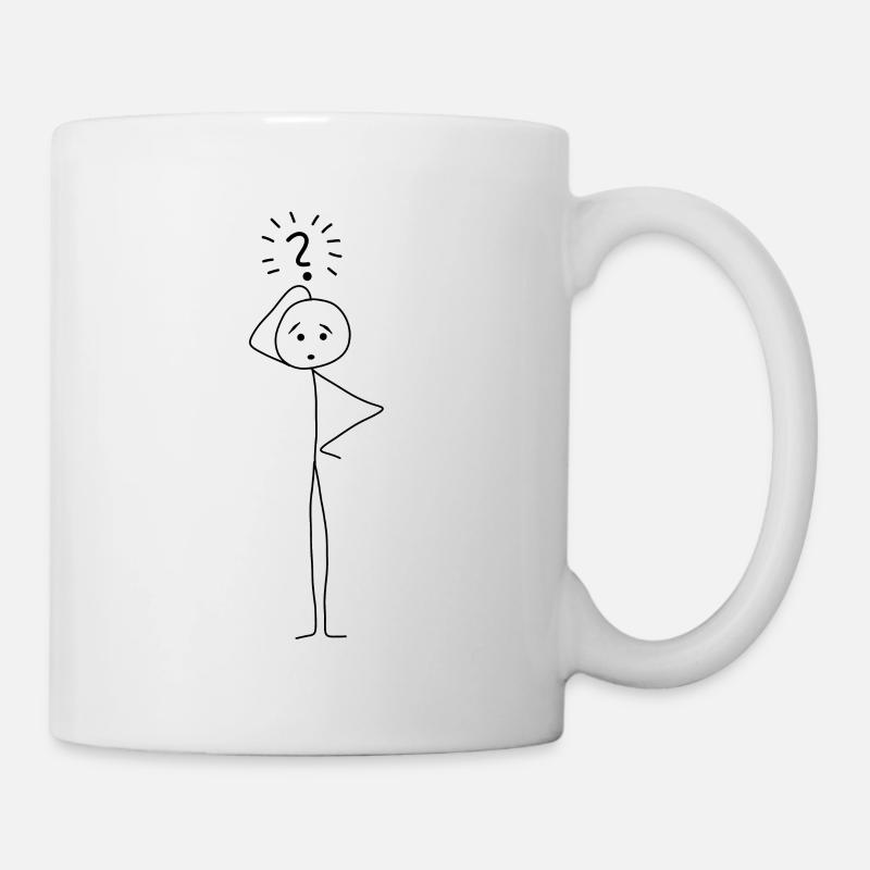 Strichmännchen - Tasse - Weiß