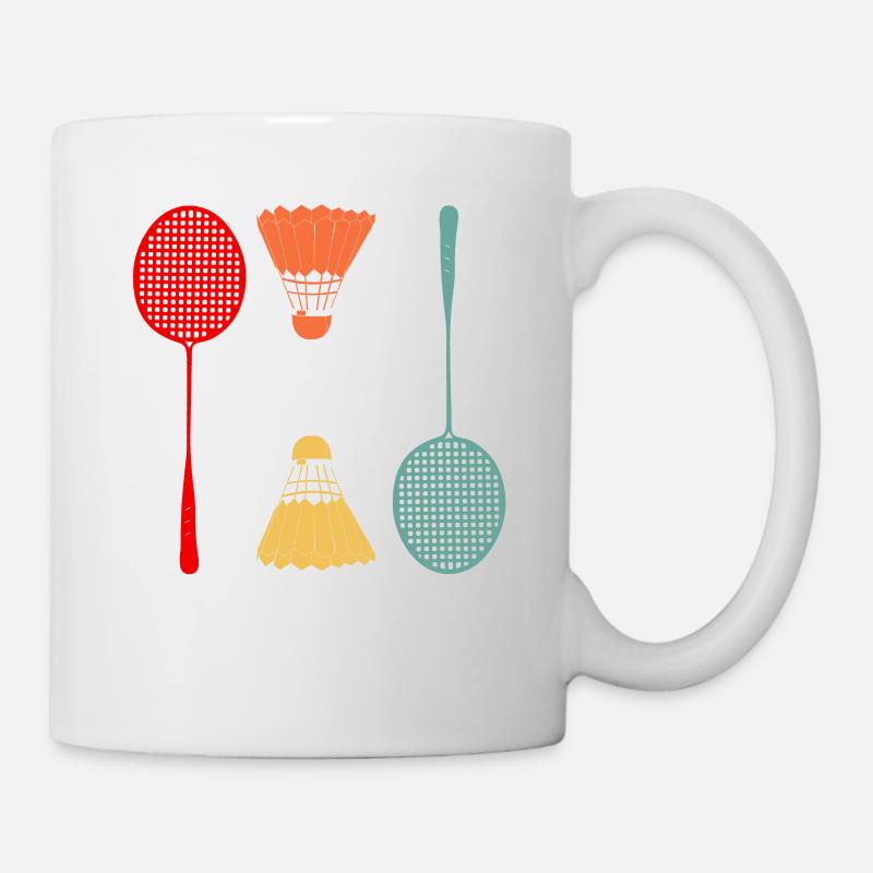 badminton - Mug blanc - blanc