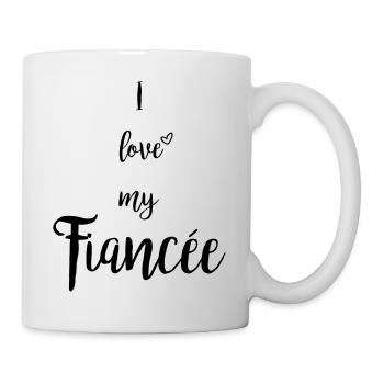 i love my fiancee - Mug - white - Right