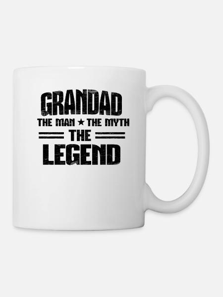Anniversaire grand-père mythe légende cadeau - Mug blanc - blanc