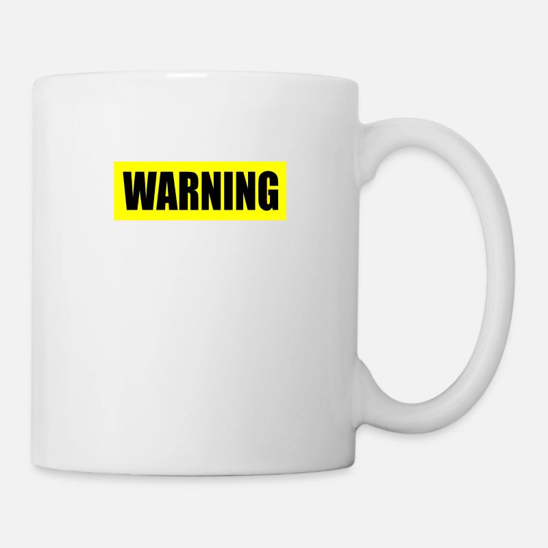Attention: je n'écoute pas - Mug blanc - blanc