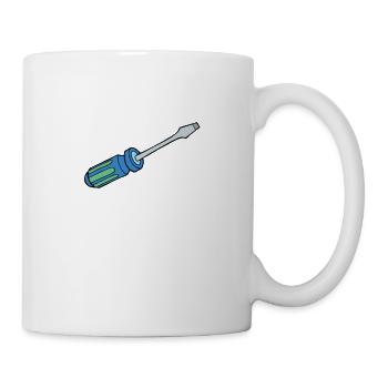 Screwdriver screwdriver drawing - Mug - white - Right