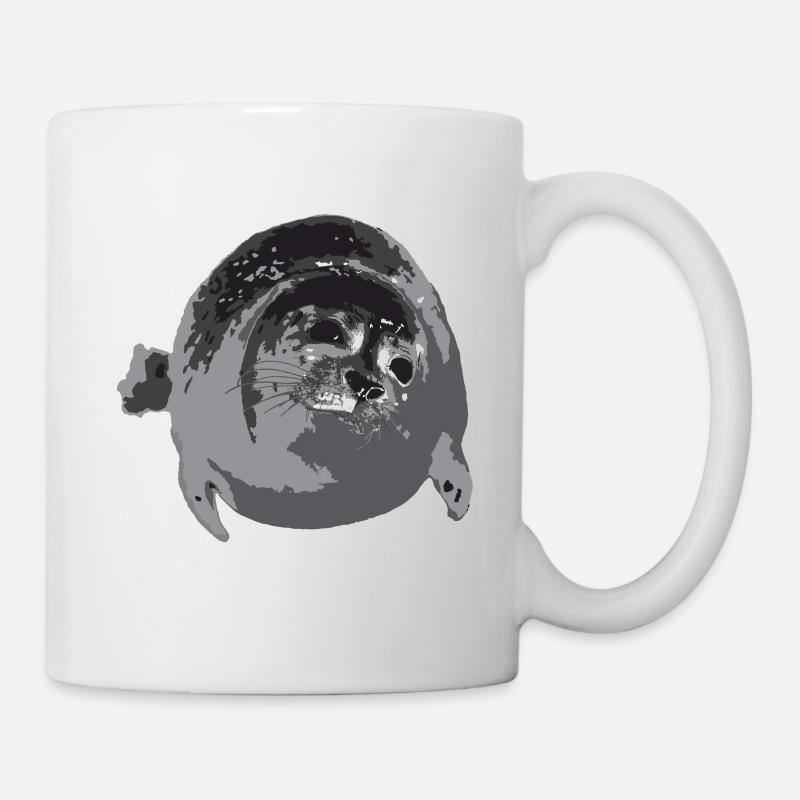 Phoque épais - Mug blanc - blanc