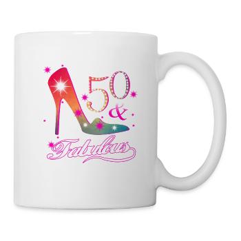 fabelhaftes 50 Geburtstagsgeschenk - Tasse - Weiß - Rechts