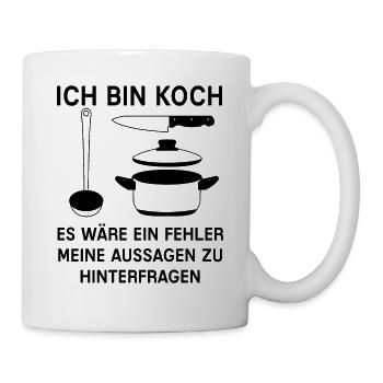 cuisinier - Mug blanc - blanc - Droite