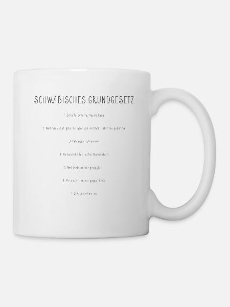 schwaben rules - Tasse - Weiß