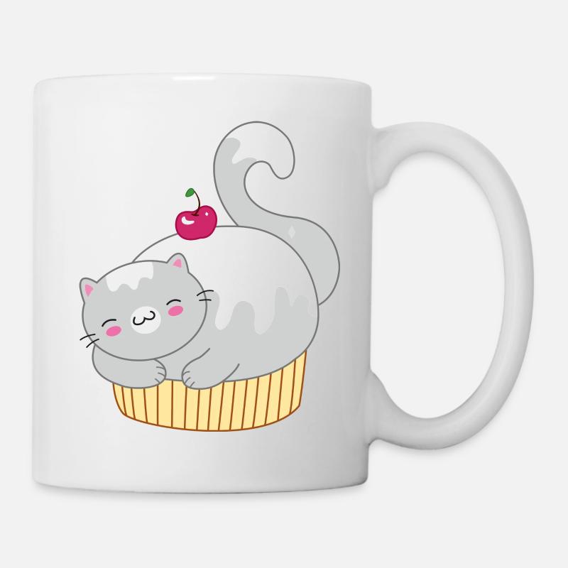 Cupcat - Sweet cat in cupcake - Mug - white