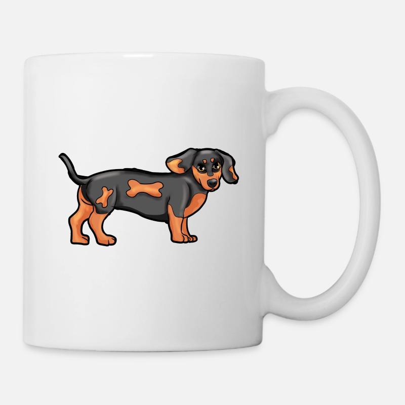 Dackel - Tasse - Weiß