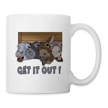 Get it out! Donkey group Gift idea for crazy - Mug - white - Right