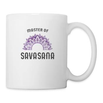 Maître de Shavasana - Mug blanc - blanc - Droite