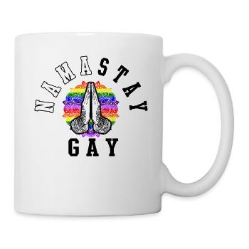 Gay Pride Parade LGBT Lesbian Gay Bi Trans Queer Pan Light - Mug - white - Right