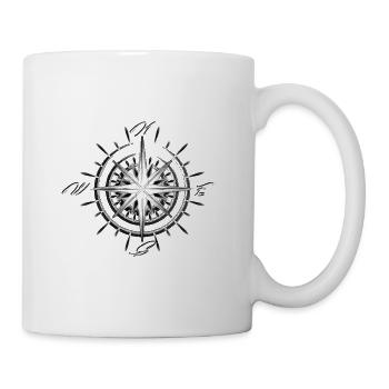 Nautical compass - Mug - white - Right