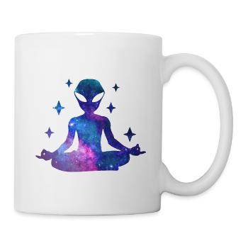 Alien Galaxy Yoga - Mug blanc - blanc - Droite