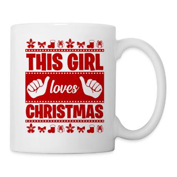 Noël femmes, filles, enfants cadeau - Mug blanc - blanc - Droite