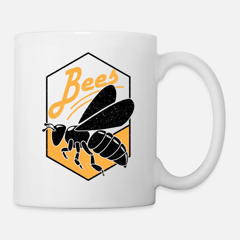 Biene - Tasse - Weiß