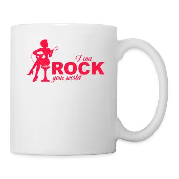 Gitarristin - Tasse - Weiß - Rechts