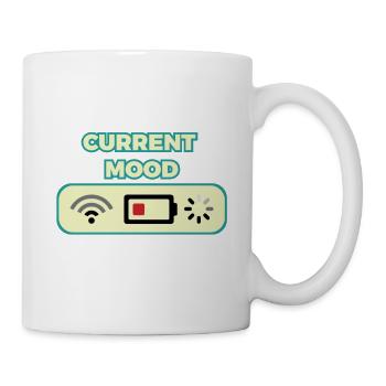 Awesome & Trendy Tshirt Designs Current mood - Mug - white - Right
