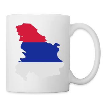Serbien - Tasse - Weiß - Rechts