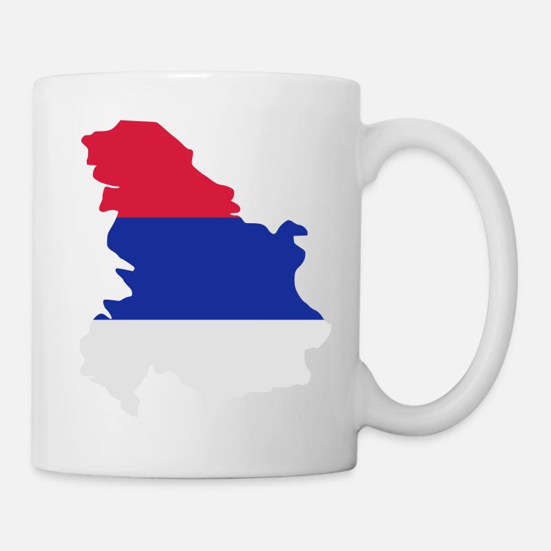 Serbien - Tasse - Weiß