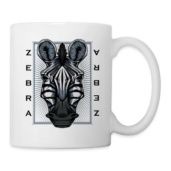 Zebras - Tasse - Weiß - Rechts