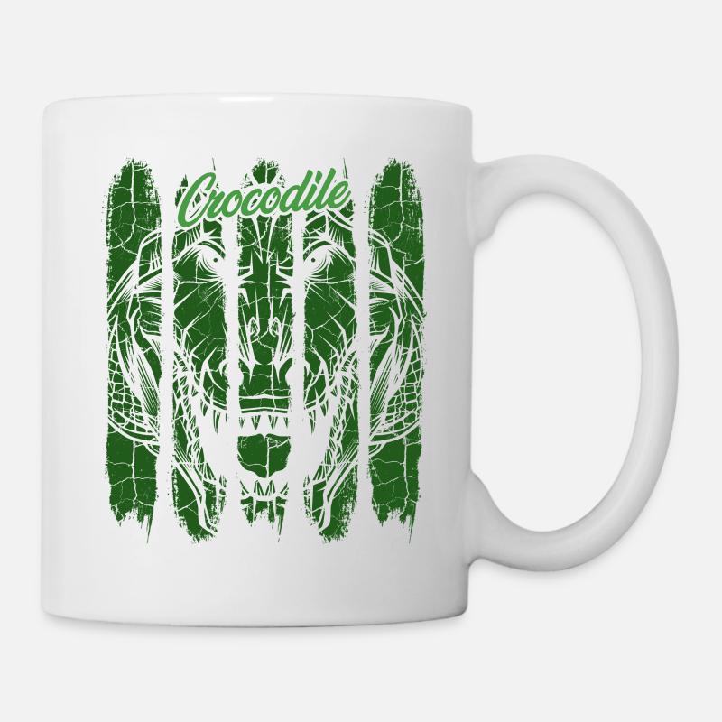 Crocodile rétro - Mug blanc - blanc