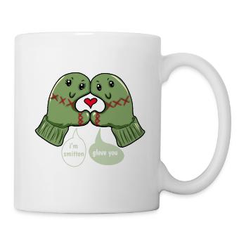 Glove Love Winter Winter Time Cheey - Mug - white - Right