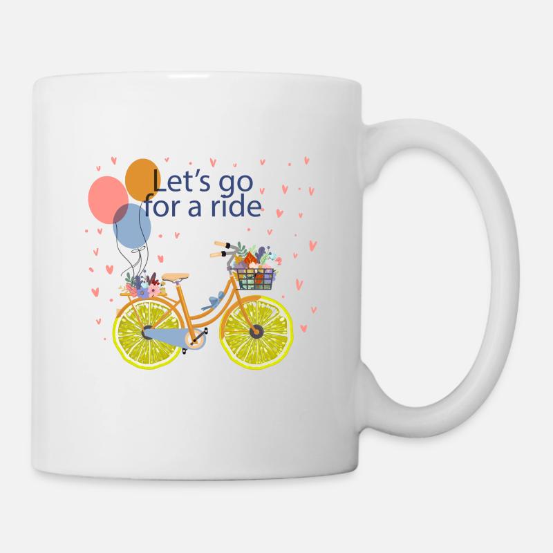 Let's Go Bicycle - Limited Edition - Mug - white