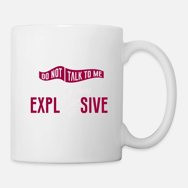 Chemistry Danger Atom Nuclear Explosive Hazard Symbol - Mug - white