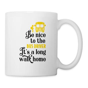 Cadeau de chauffeur de bus - Mug blanc - blanc - Droite