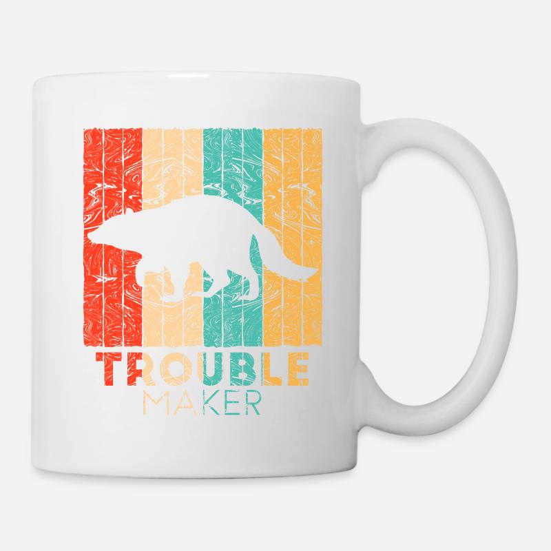 raton laveur - Mug blanc - blanc