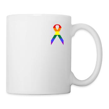 LGBT loop rainbow flag - Mug - white - Right