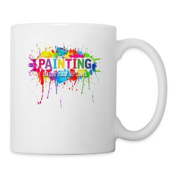 Painter Artist Art Paint Painting Brush Paint - Mug - white - Right