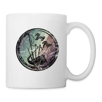 Cornemuse Ecosse Vintage Art - Mug blanc - blanc - Droite