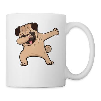 Pug Dog Dabbing Dabbin Dabb Gift - Mug - white - Right
