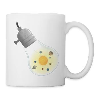 Système solaire ampoule au fil 2 - Mug blanc - blanc - Droite