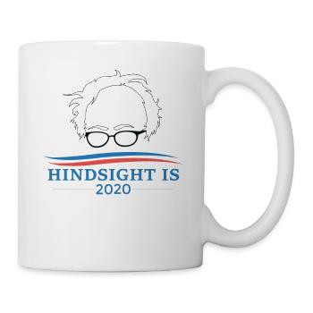 Bernie Sanders Hindsight Is 2020 Head - Mug - white - Right