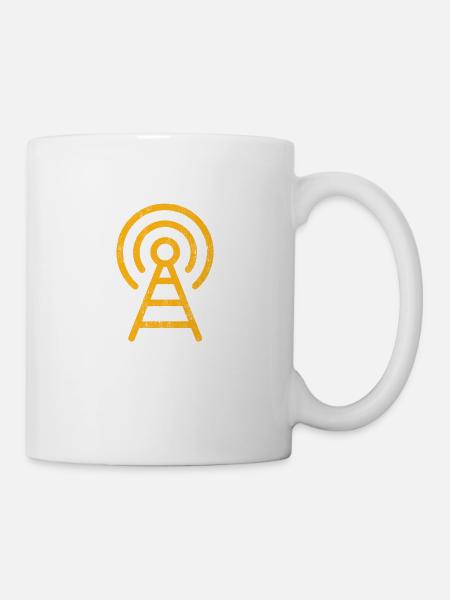 Cadeau de signal radio cool - Mug blanc - blanc