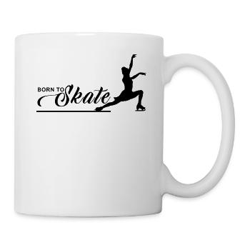 Figure skating ice skating ice skate sport gift - Mug - white - Right