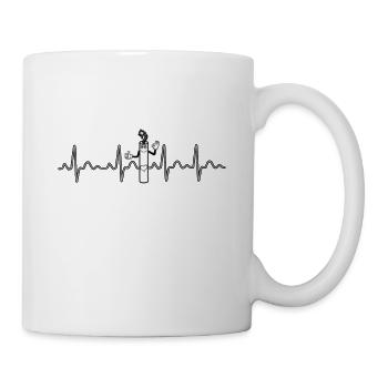 Dynamit Geschenk, Sprengstoff Explosion Sprengung - Tasse - Weiß - Rechts