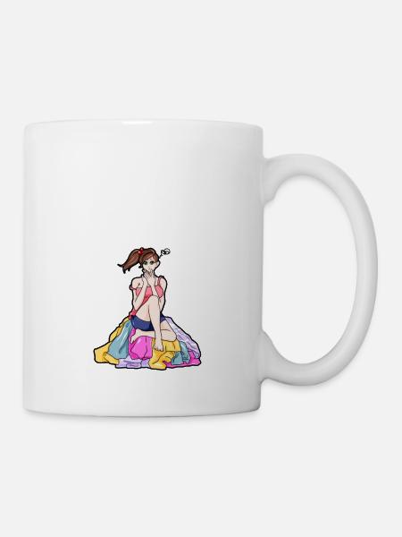 Nichts anzuziehen Freundin Shoppen Einkaufen Kleid - Tasse - Weiß