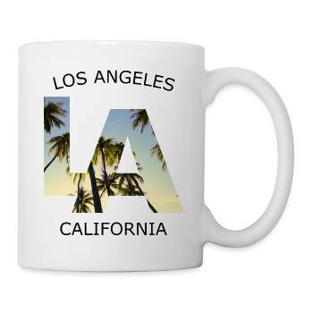 LA - Mug blanc - blanc - Droite
