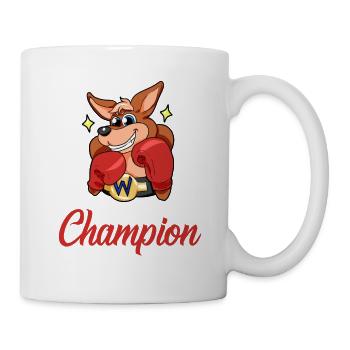 Boxing Champion Kaenguru Boxen Siegen - Tasse - Weiß - Rechts
