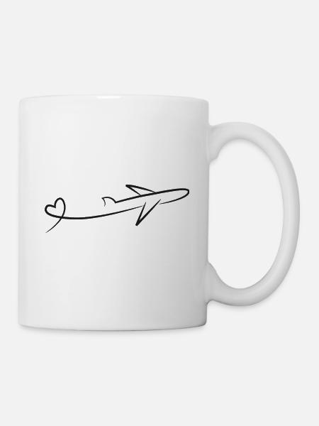 I love Fly Heart - Mug - white