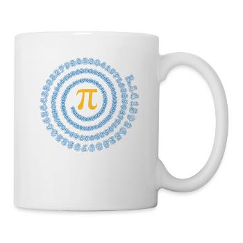 Cadeau de maths de maths de caractère de symbole de pi - Mug blanc - blanc - Droite