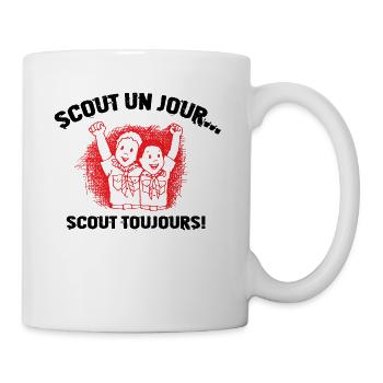 SCOUT EIN TAG SCOUT IMMER - Tasse - Weiß - Rechts