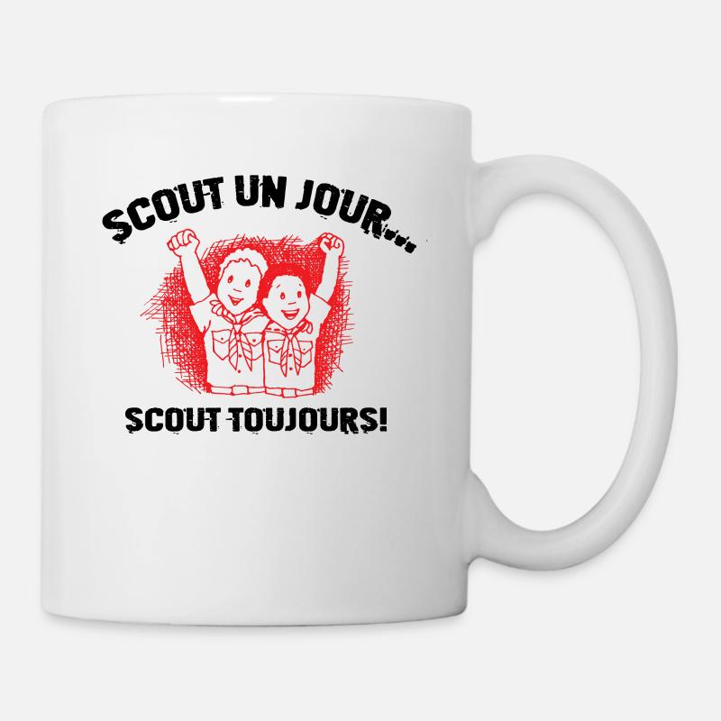 SCOUT EIN TAG SCOUT IMMER - Tasse - Weiß