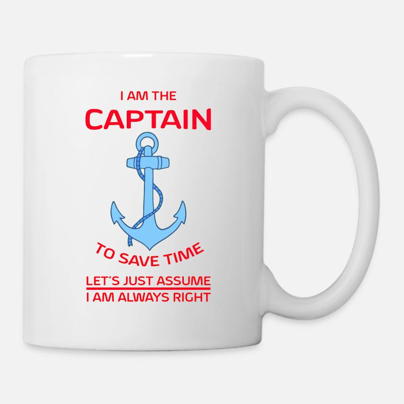 I Am Captainred - Mug - white