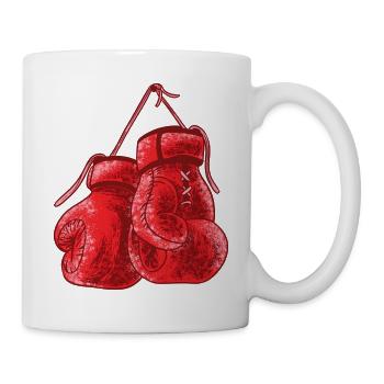 Boxing Gloves Shirt - vintage boxing gloves - Mug - white - Right