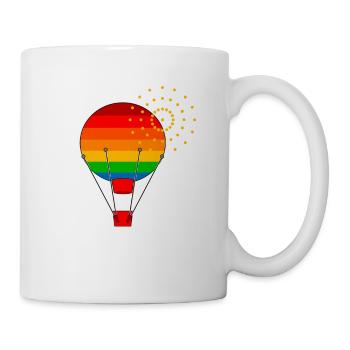 hot air balloon - Mug - white - Right